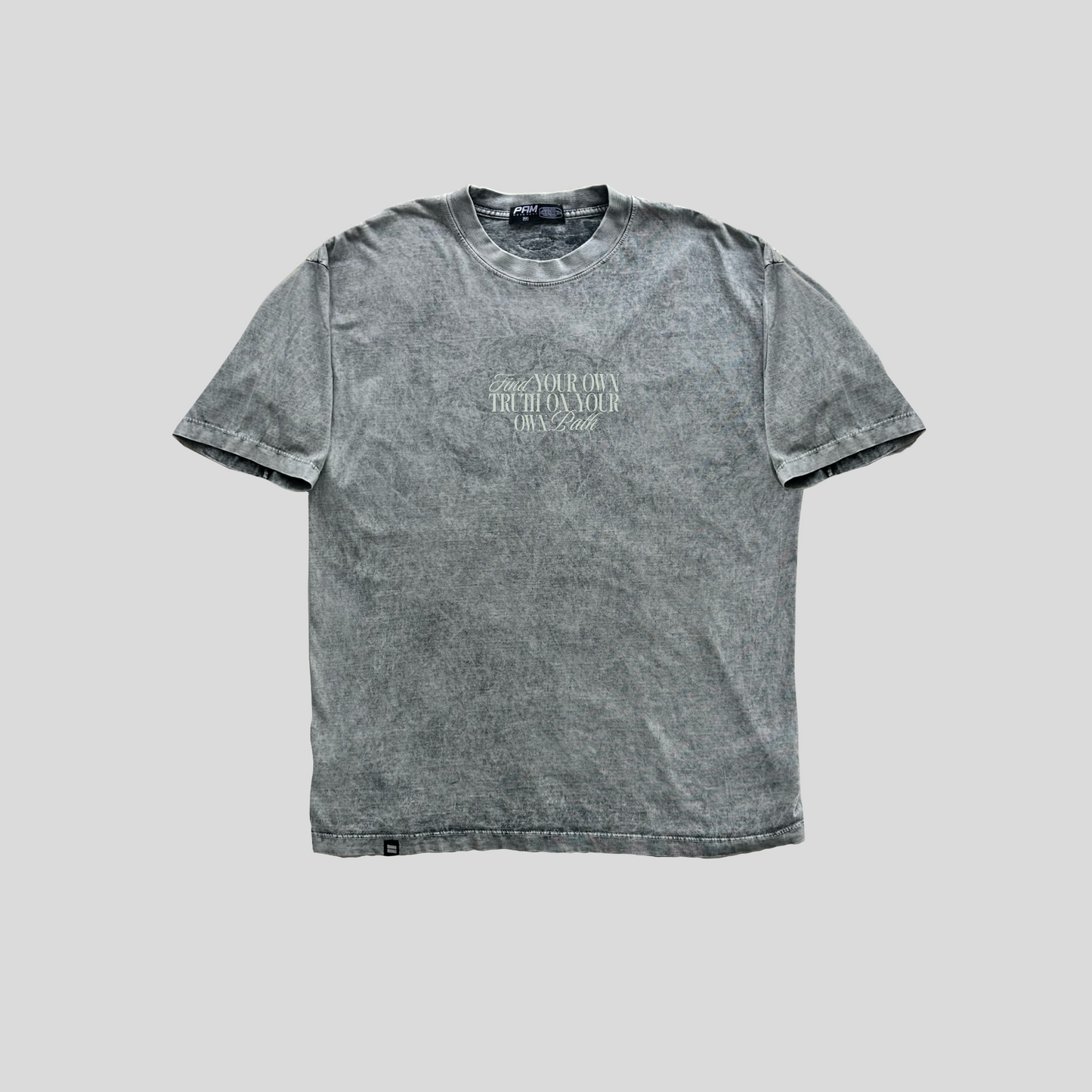 Camiseta Acid Wash Transcendence - Gris