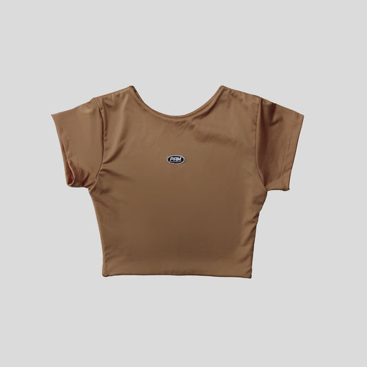 Camiseta Cropped - Chocolate