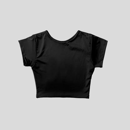 Camiseta Cropped - Negro