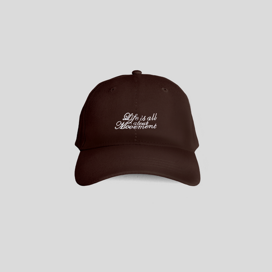 Gorra Beisbolera Life Is All About Movement - Café