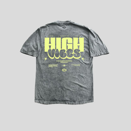 Camiseta Acid High Energy - Gris Claro